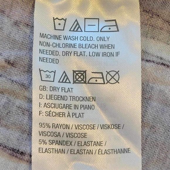 LOGO by Lori Goldstein Women's 3X Purple Striped Long Sleeve Scoop Neck Knit Top - Picture 7 of 9